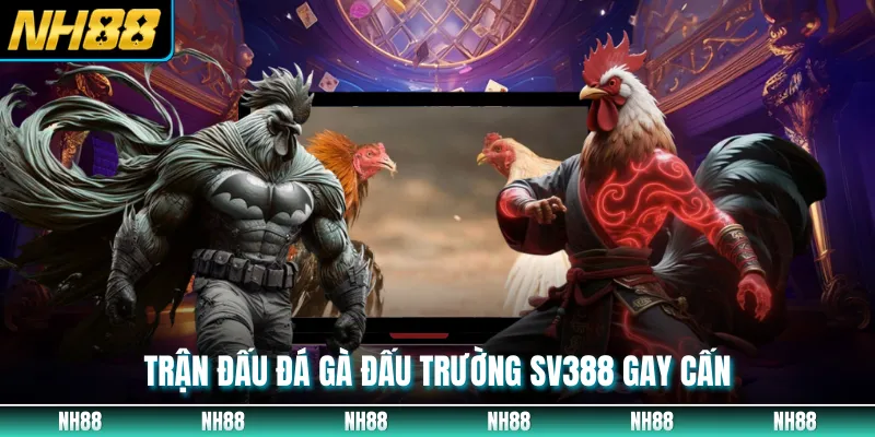 Trận đấu đá gà đấu trường sv388 gay cấn